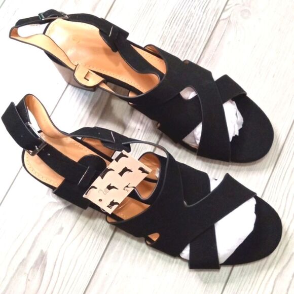 (21-3538) mysoft Women's Black Comfortable Heels Sz 11 - Picture 7 of 11